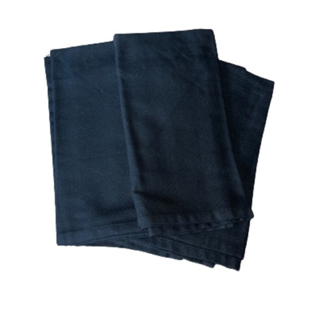 Black table napkins set of 6